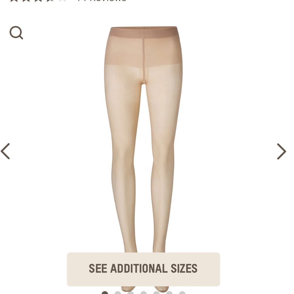 SKIMS Mid Support Tights Plus Size 3X Clay beige
